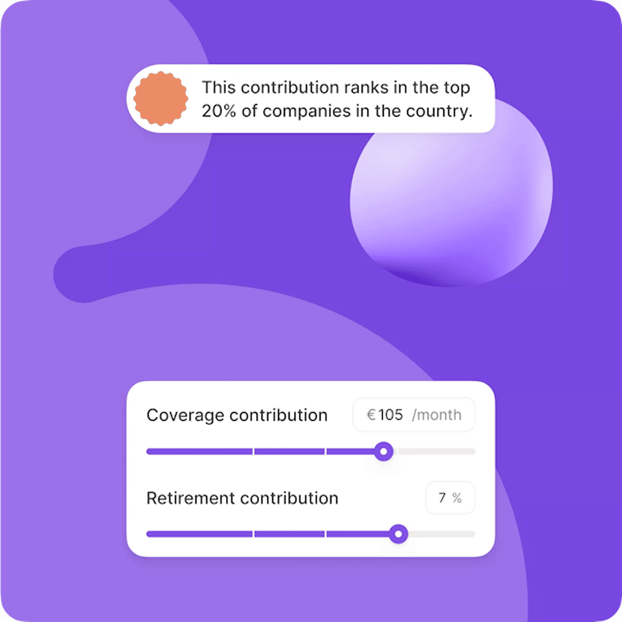 Purple background layout